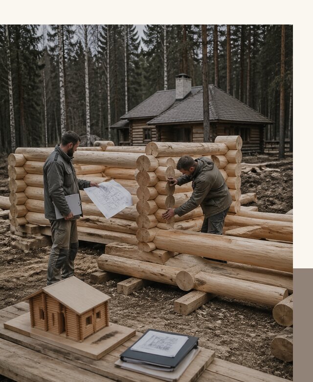 Проектирование и строительство домов из бревна в Светлограде